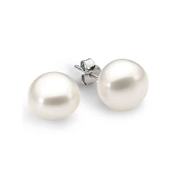 7mm Freshwater Pearl Stud Earrings Sterling Silver