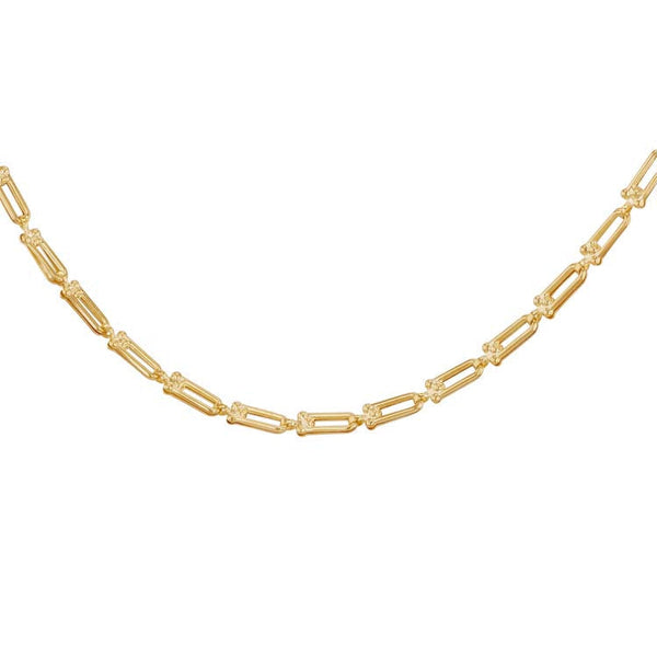 9ct Yellow Gold Mini Industrial Chain Necklace 45cm