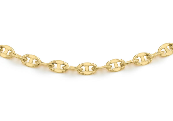 9ct Yellow Gold Link Bracelet 18 cm