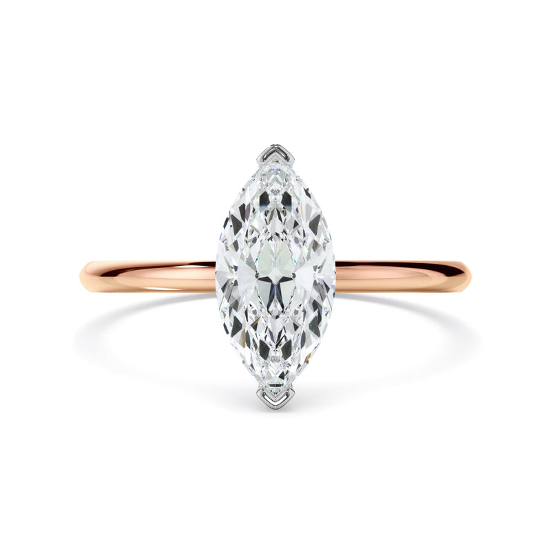 Marquise Cut Diamond Solitaire Engagement Ring