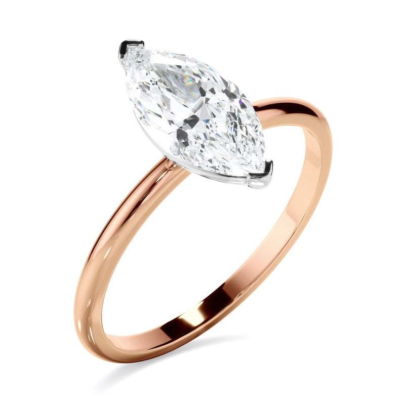 Marquise Cut Diamond Solitaire Engagement Ring