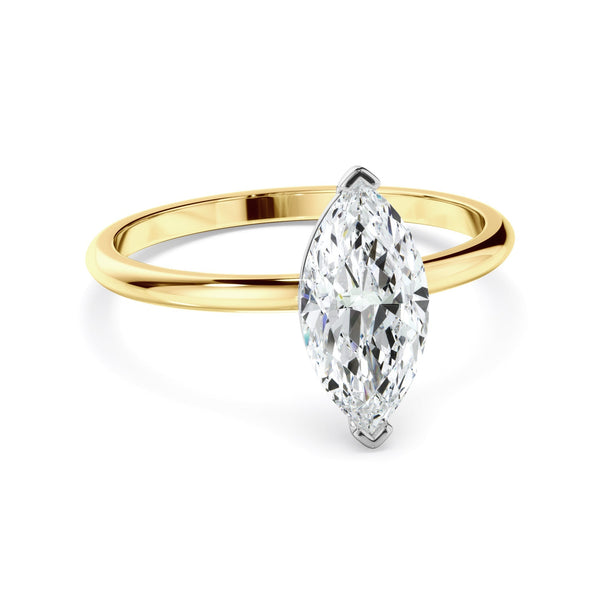 Marquise Cut Diamond Solitaire Engagement Ring