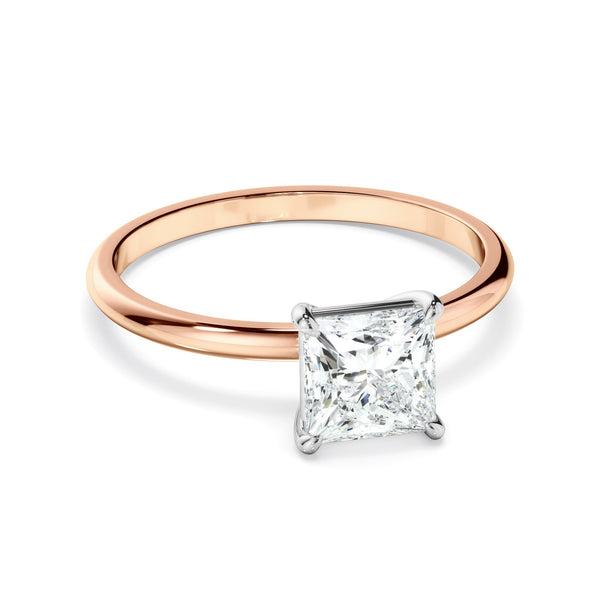 Princess Cut Diamond Solitaire Engagement Ring