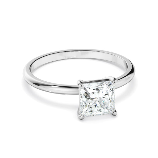 Princess Cut Diamond Solitaire Engagement Ring