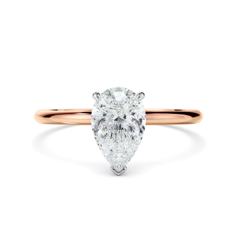 Pear Cut Diamond Soliatire Engagement Ring