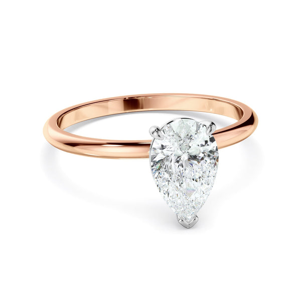 Pear Cut Diamond Soliatire Engagement Ring