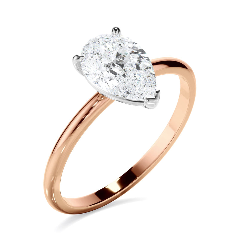 Pear Cut Diamond Soliatire Engagement Ring