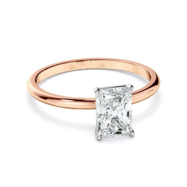 Radiant Cut Diamond Solitaire Engagement Ring