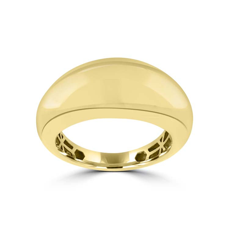 9ct Yellow Gold Solid Domed Ring