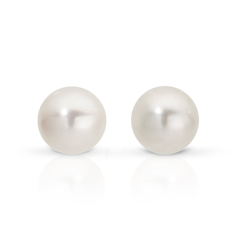 9ct 6mm pearl studs