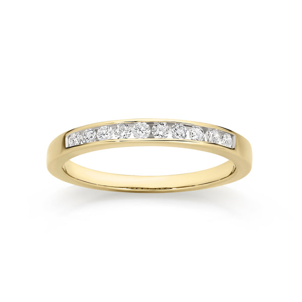 9ct gold 0.25ct diamond ring