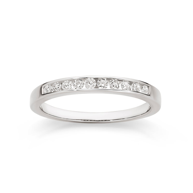 9ct white gold 0.25ct diamond ring