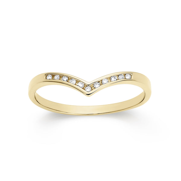 9ct gold diamond ring