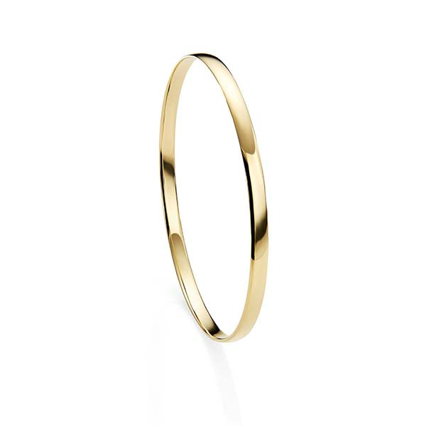 9ct gold solid bangle