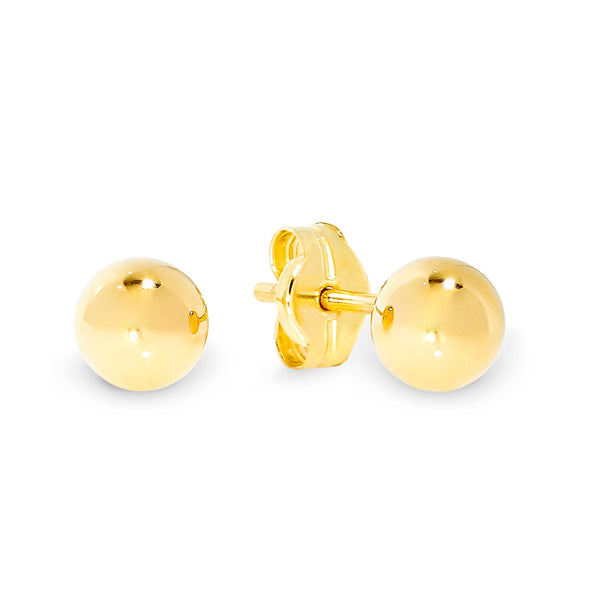 9ct gold 4mm ball studs