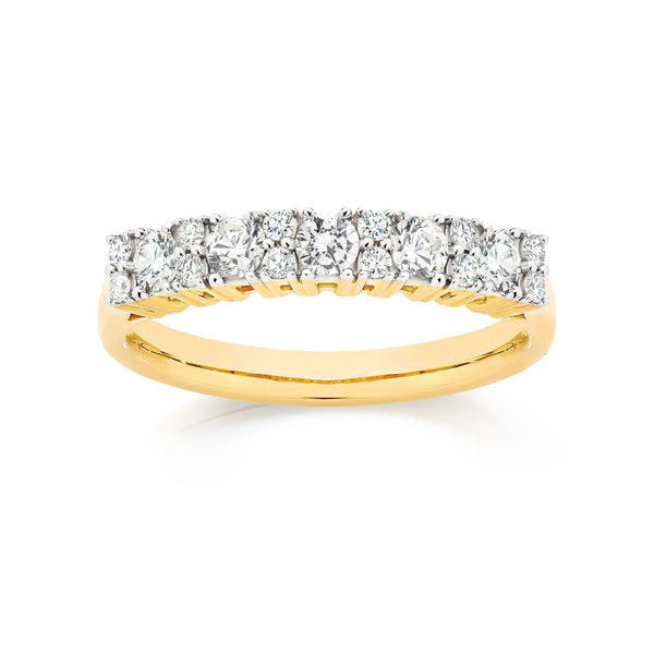 9ct 0.50ct diamond band ring