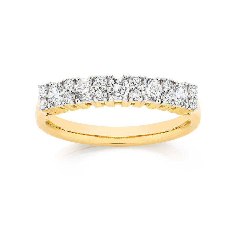 9ct 0.50ct diamond band ring