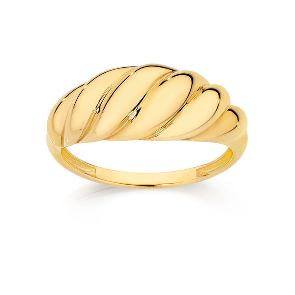 9ct croissant ring