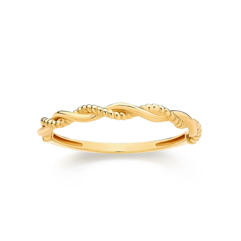 9ct twist ring