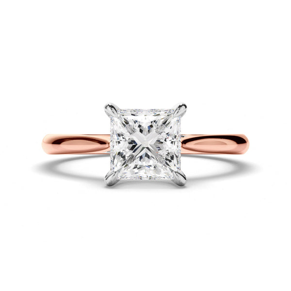 Princess Cut Diamond Solitaire Engagement Ring