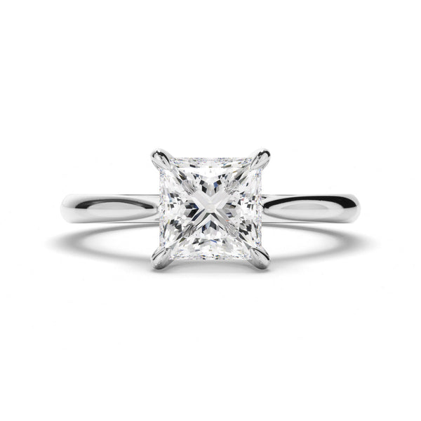 Princess Cut Diamond Solitaire Engagement Ring