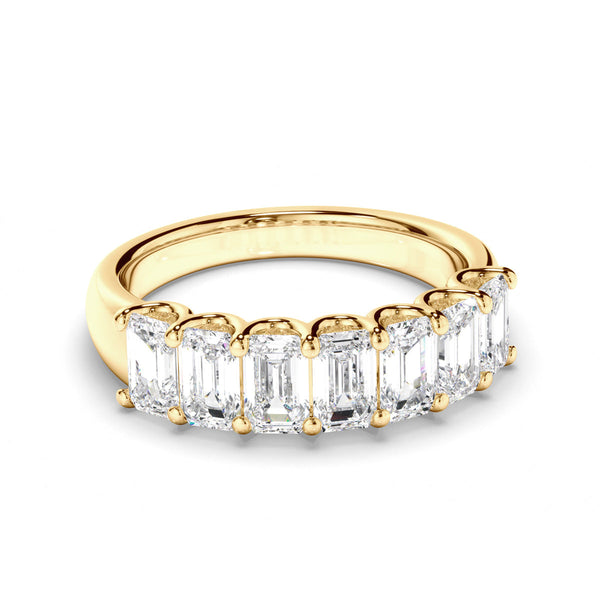 Emerald Cut Diamond Anniversary Ring