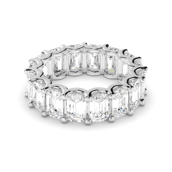 Emerald Cut Diamond Anniversary Ring