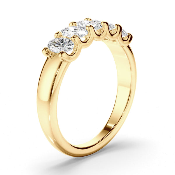 Oval Cut Diamond Anniversary Ring