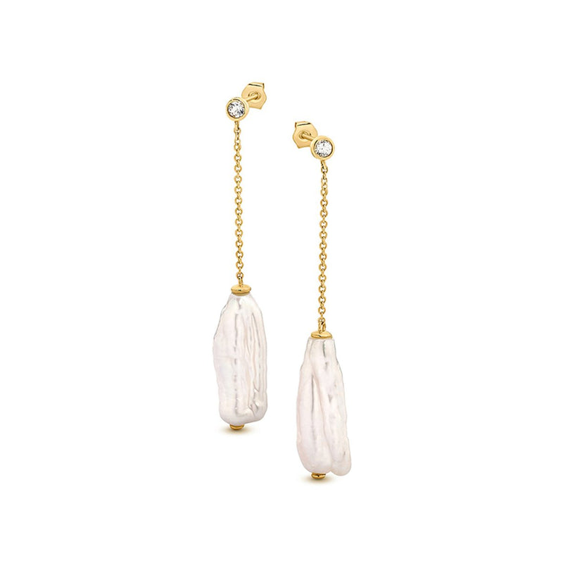 Louisa Baroque Freshwater Pearl Earrings