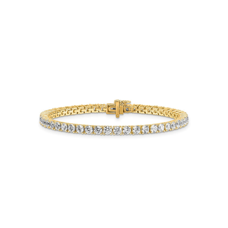 7ct Lab Grown Diamond Bracelet in 18ct Yellow Gold