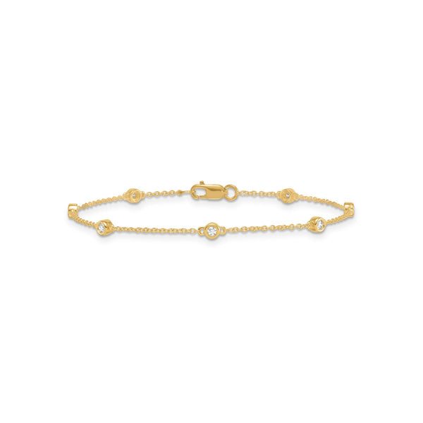 0.15ct Lab Grown Diamond Bracelet in 9ct Yellow Gold