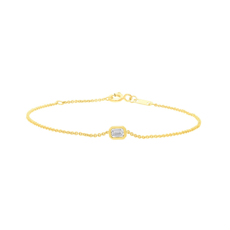 0.15ct Lab Grown Diamond 16-18cm Bracelet in 9ct Yellow Gold