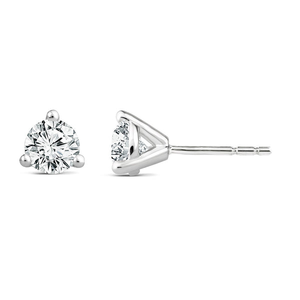 1.40ct Lab Grown Diamond Ear Studs in 18ct White Gold