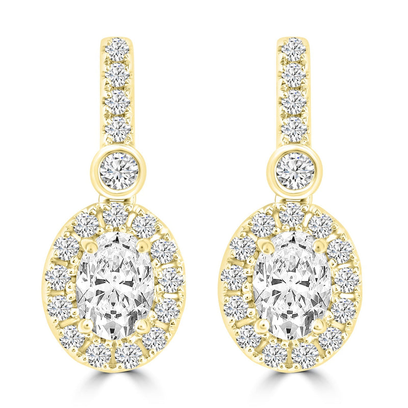 1.45ct Lab Grown Diamond Earrings in 18ct Yellow Gold