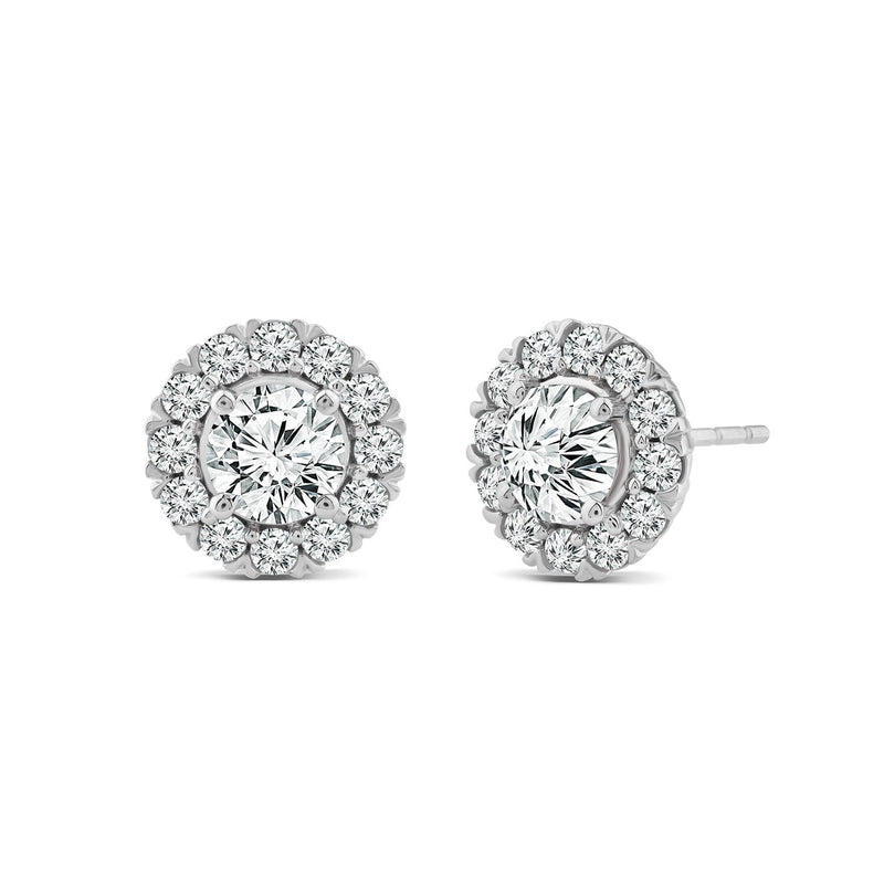 1.50ct Lab Grown Diamond Stud Earrings in 18ct White Gold