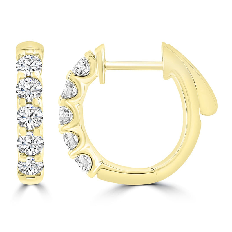 1.00ct Lab Grown Diamond Earrings in 18ct Yellow Gold