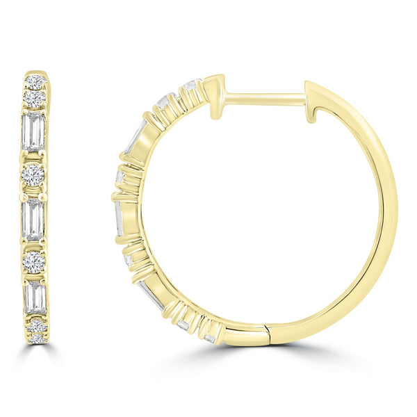 0.45ct Lab Grown Diamond Earrings in 18ct Yellow Gold