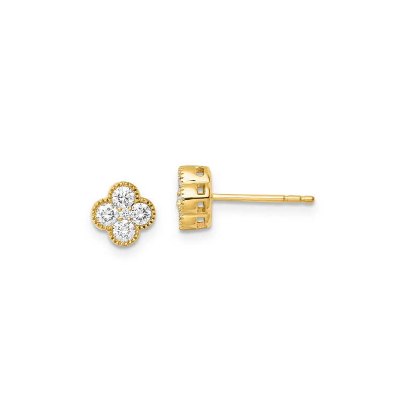 0.50ct Lab Grown Diamond Earrings in 9ct Yellow Gold