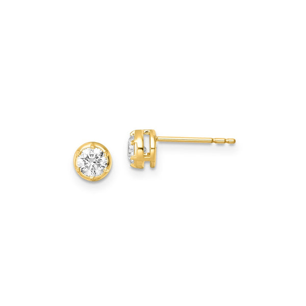 0.50ct Lab Grown Diamond Earrings in 9ct Yellow Gold