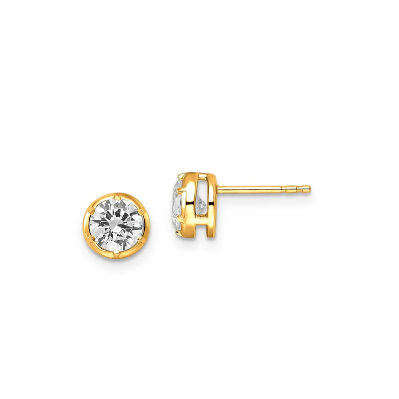 1.00ct Lab Grown Diamond Earrings in 9ct Yellow Gold