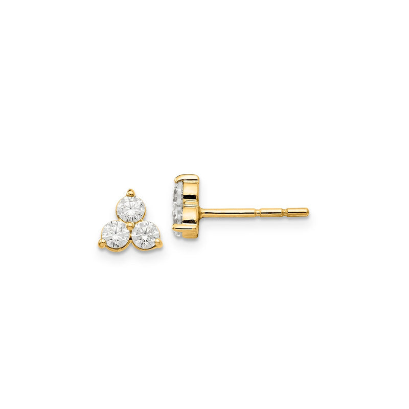 0.48ct Lab Grown Diamond Earrings in 9ct Yellow Gold