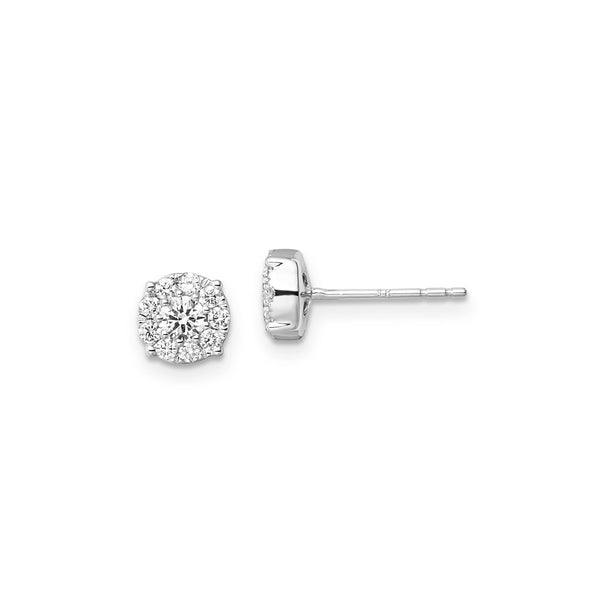 0.50ct Lab Grown Diamond Earrings in 9ct White Gold