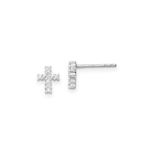 0.10ct Lab Grown Diamond Earrings in 9ct White Gold