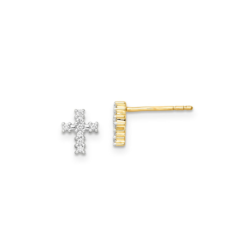 0.10ct Lab Grown Diamond Earrings in 9ct Yellow Gold