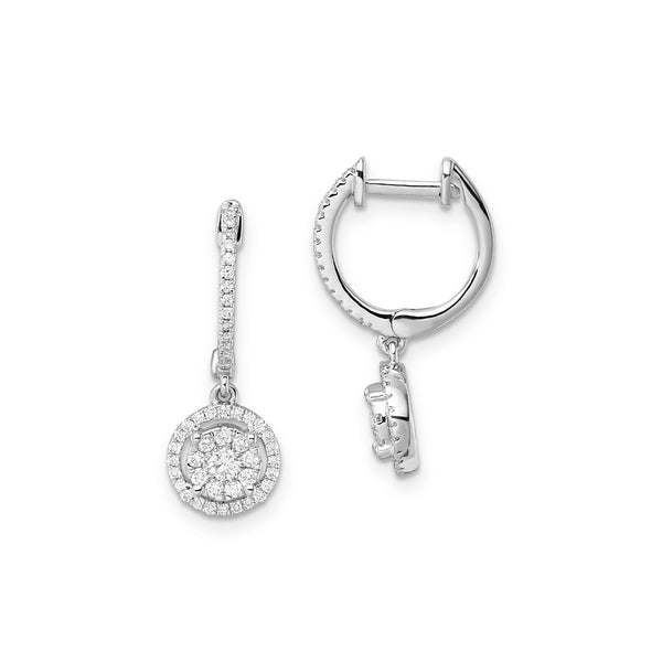 0.50ct Lab Grown Diamond Earrings in 9ct White Gold