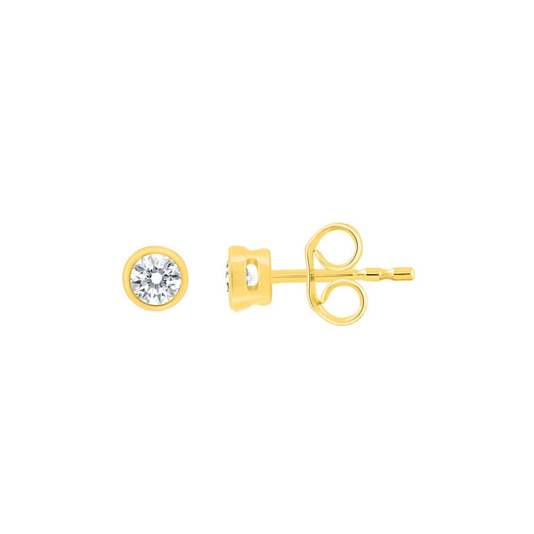 0.2ct Lab Grown Diamond Earrings in 9ct Yellow Gold