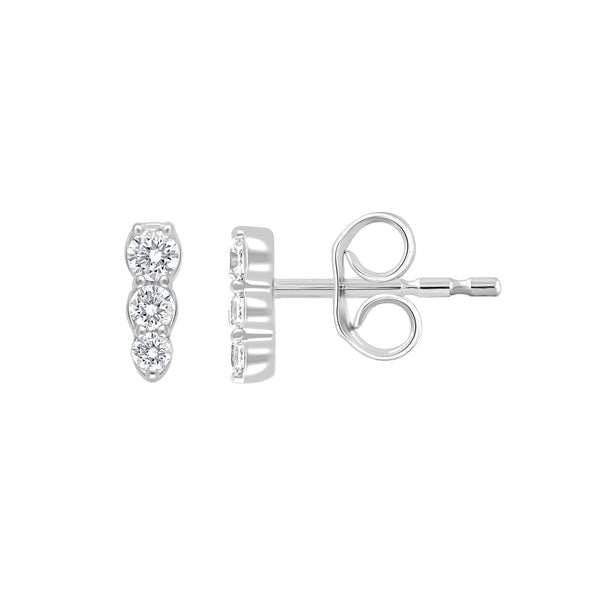 0.16ct Lab Grown Diamond Earrings in 9ct White Gold