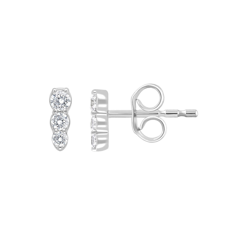 0.16ct Lab Grown Diamond Earrings in 9ct White Gold