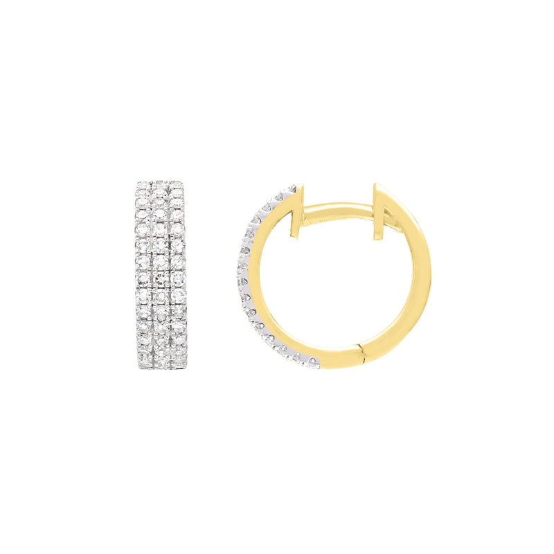 0.48ct Lab Grown Diamond Earrings in 9ct Yellow Gold