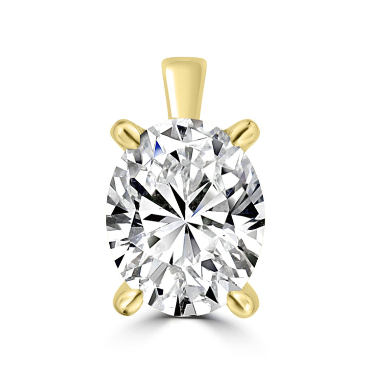 0.70ct Lab Grown Diamond Pendant in 18ct Yellow Gold